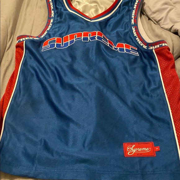 Supreme Red and Blue Logo Patch - Picture 1 of 4